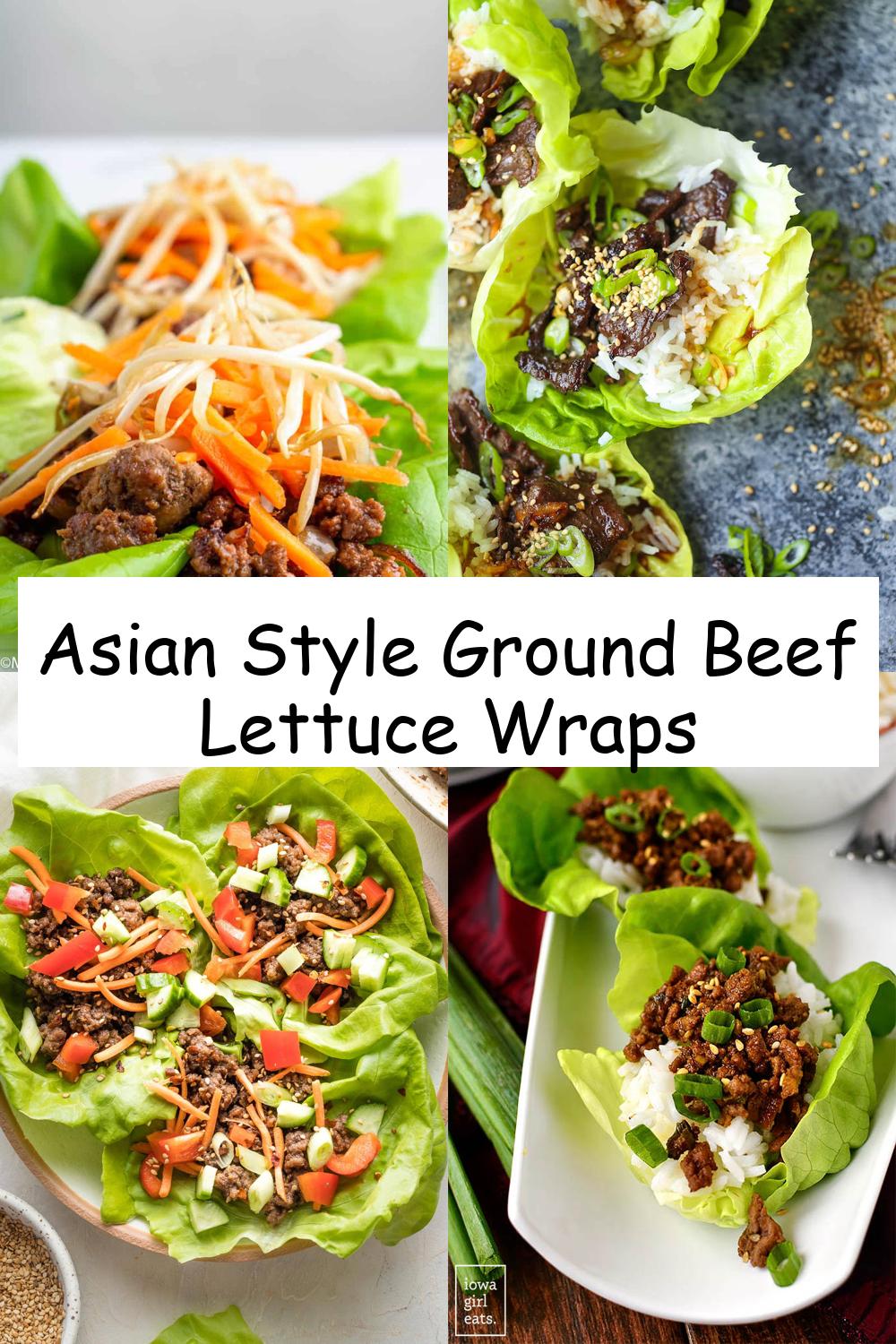 Asian Style Ground Beef Lettuce Wraps