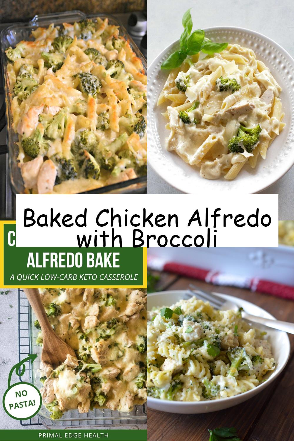 Baked Chicken Alfredo with Broccoli