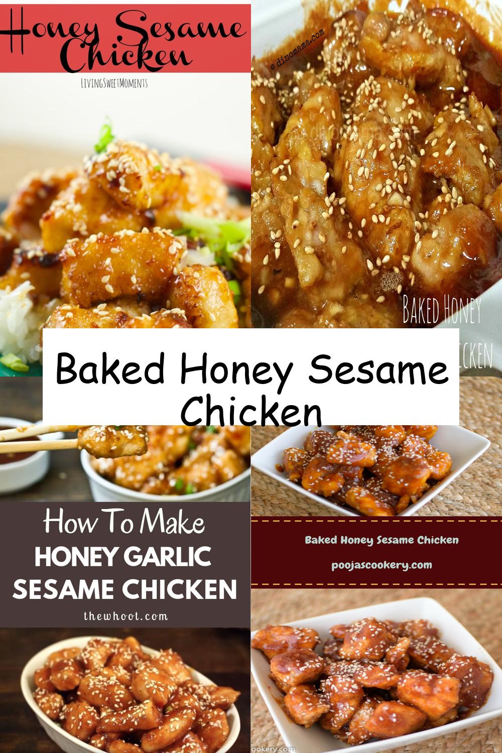 Baked Honey Sesame Chicken