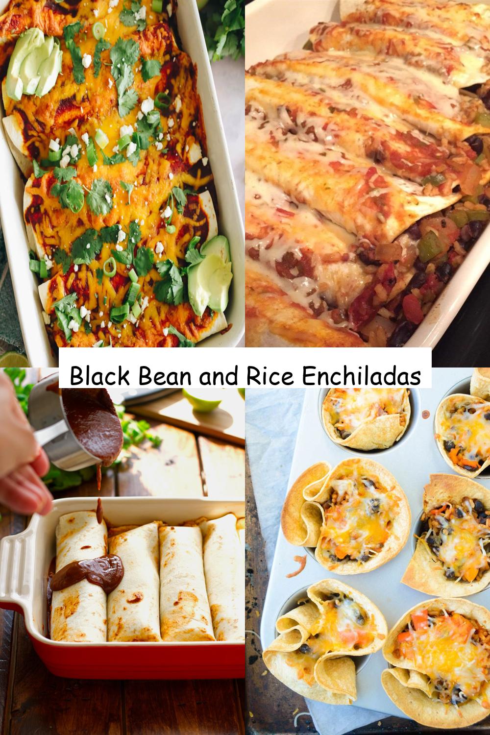 Black Bean and Rice Enchiladas