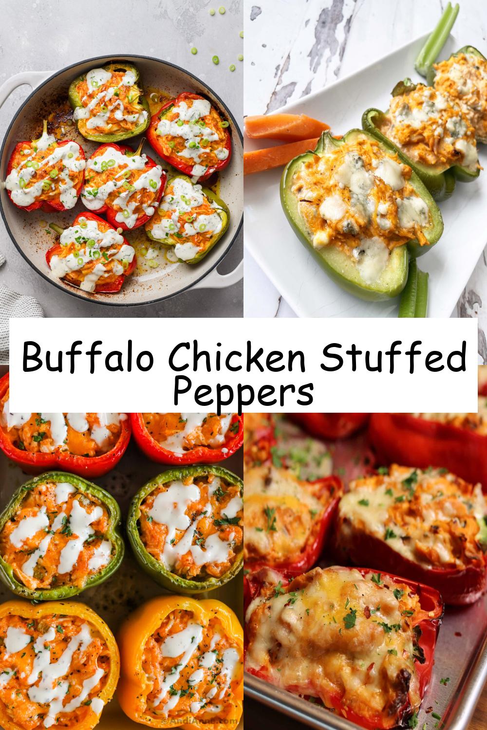 Buffalo Chicken Stuffed Peppers