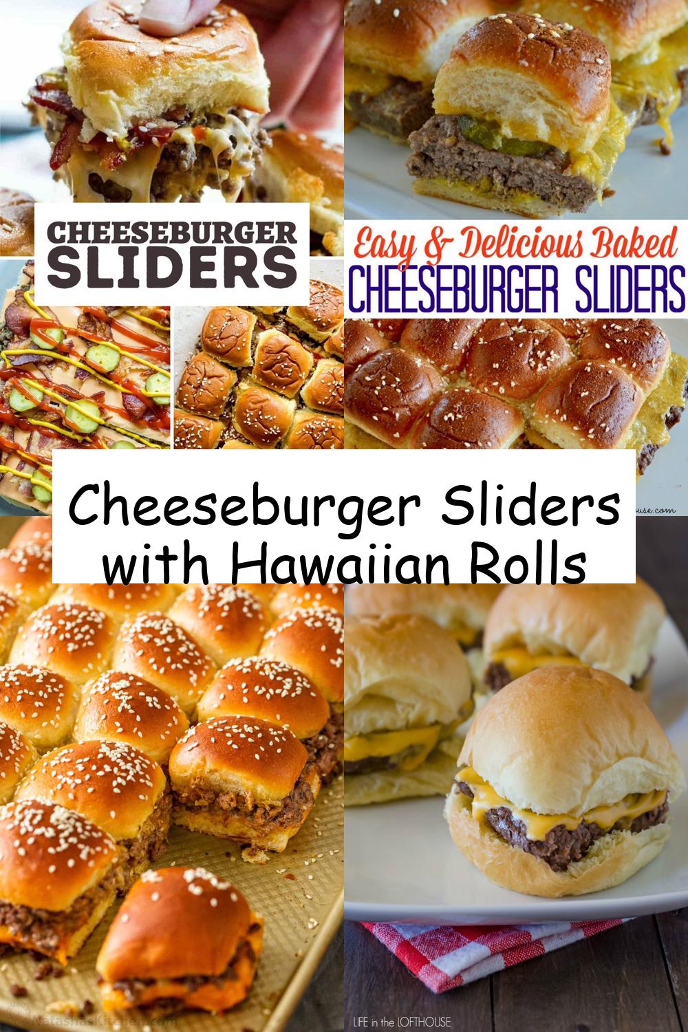 Cheeseburger Sliders with Hawaiian Rolls