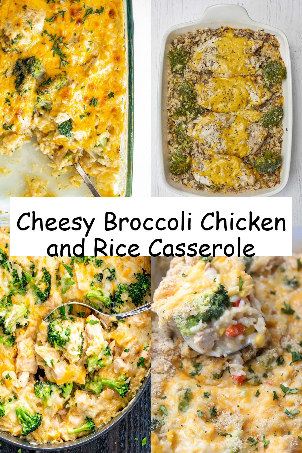 Cheesy Broccoli Chicken and Rice Casserole