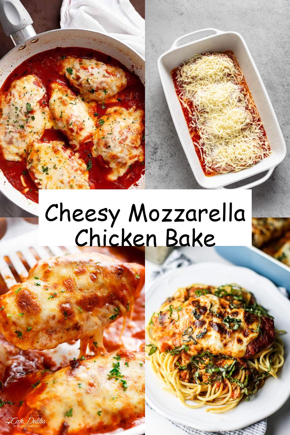 Cheesy Mozzarella Chicken Bake