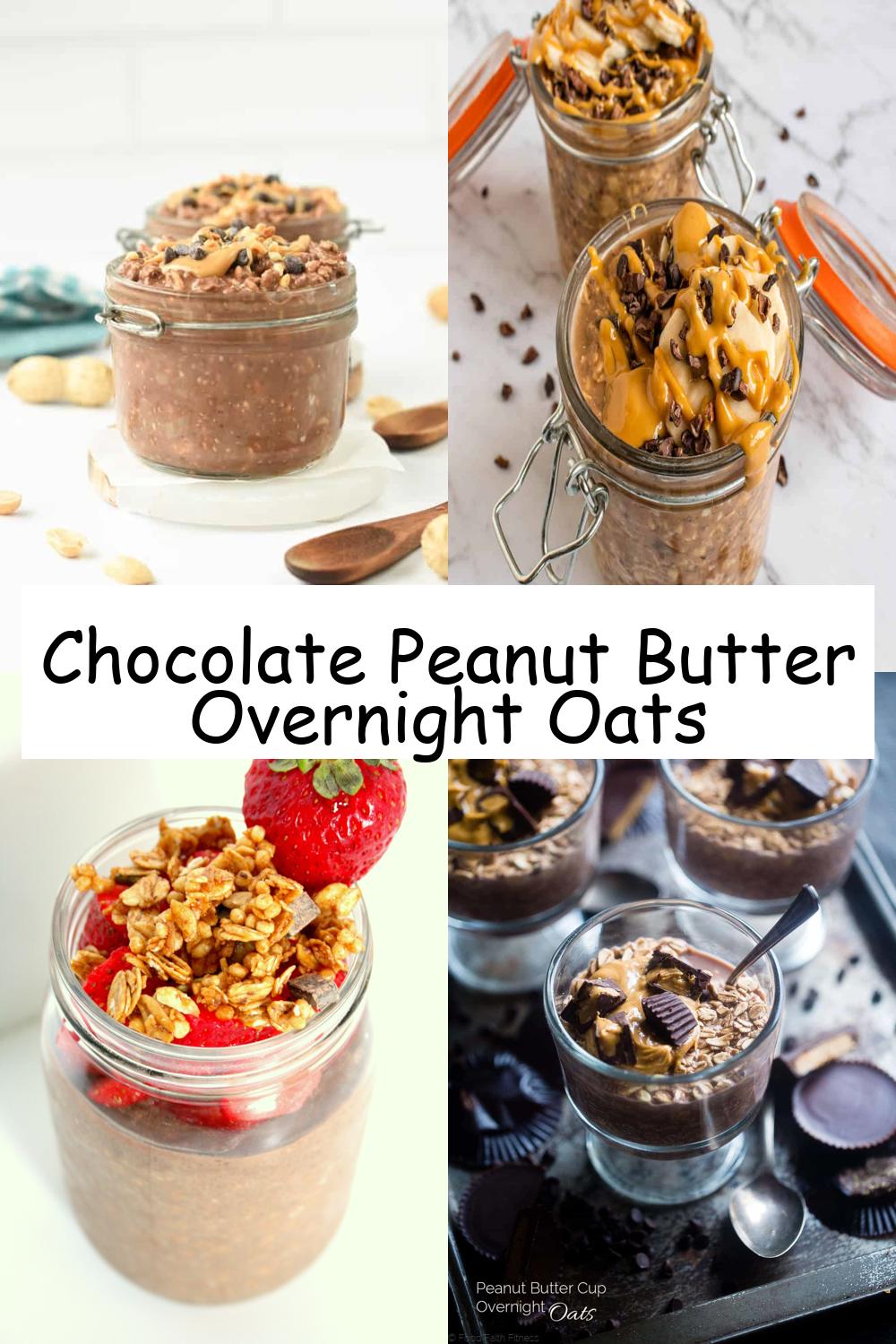 Chocolate Peanut Butter Overnight Oats