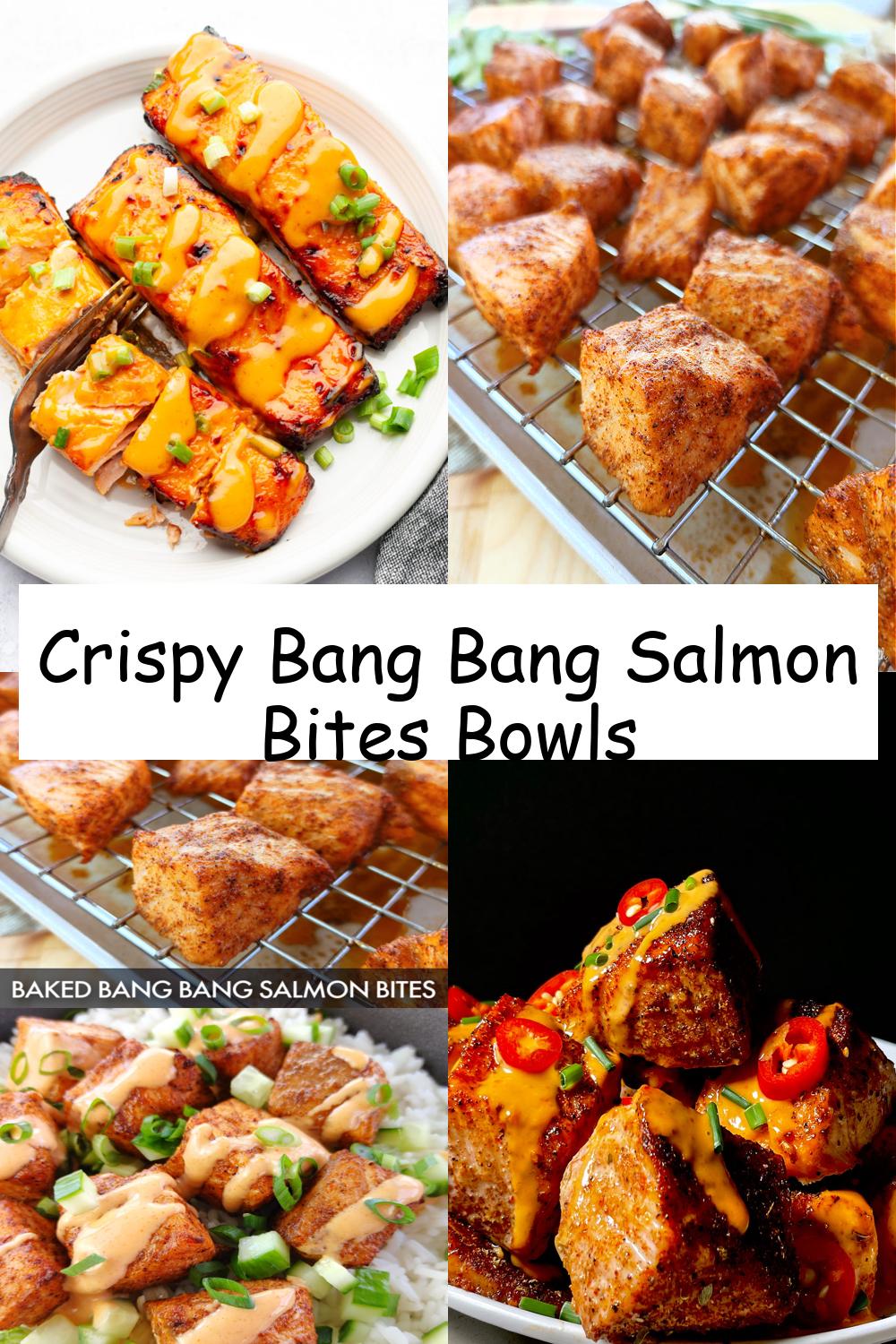 Crispy Bang Bang Salmon Bites Bowls