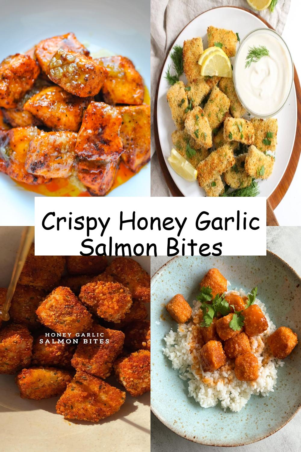 Crispy Honey Garlic Salmon Bites