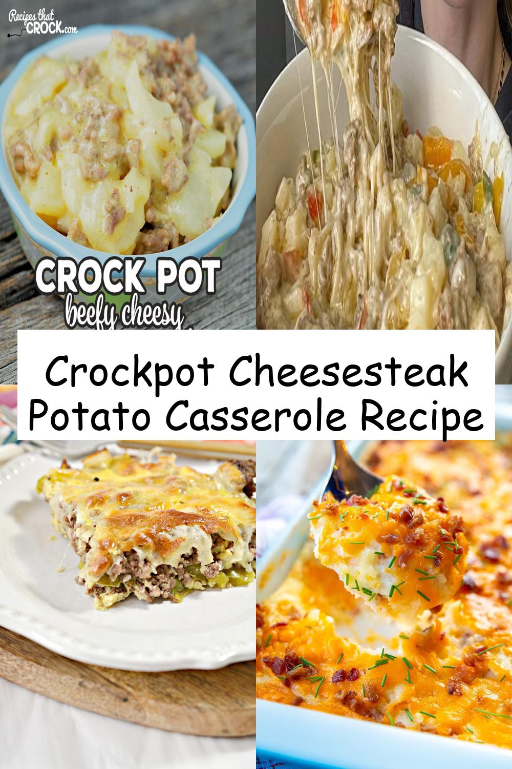 Crockpot Cheesesteak Potato Casserole Recipe