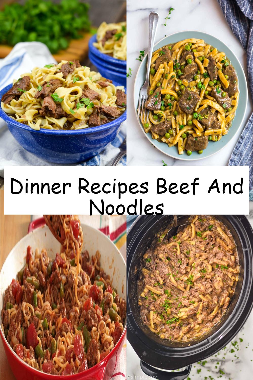 Dinner Recipes Beef And Noodles