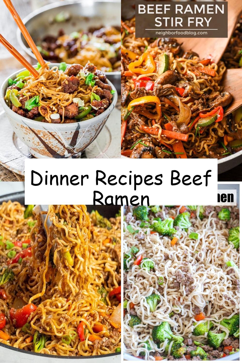 Dinner Recipes Beef Ramen