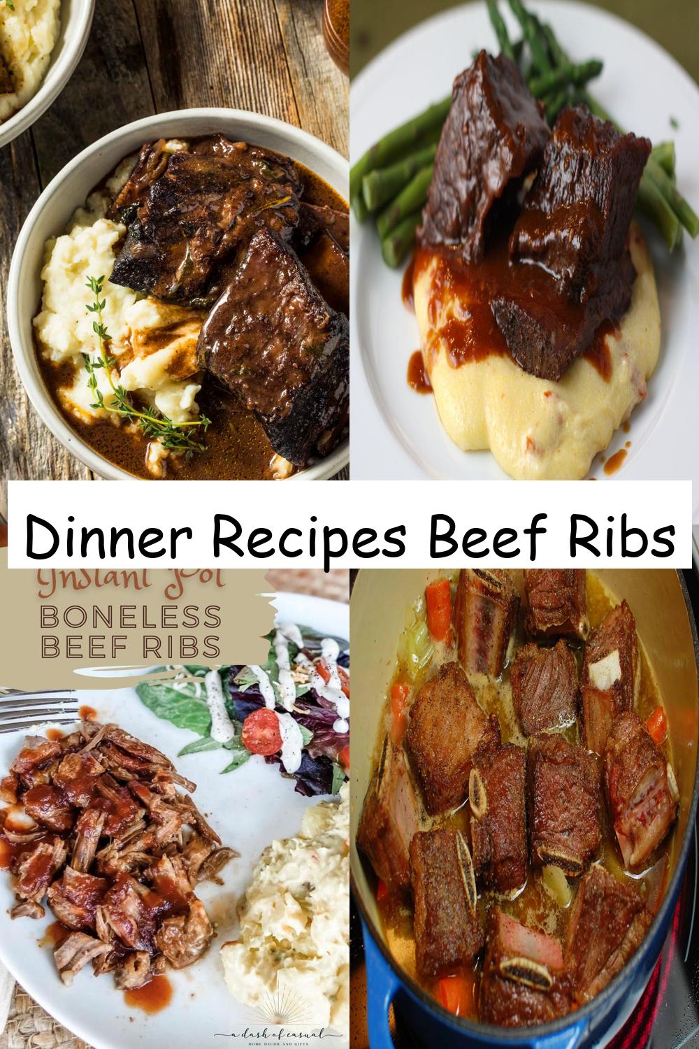 Dinner Recipes Beef Ribs