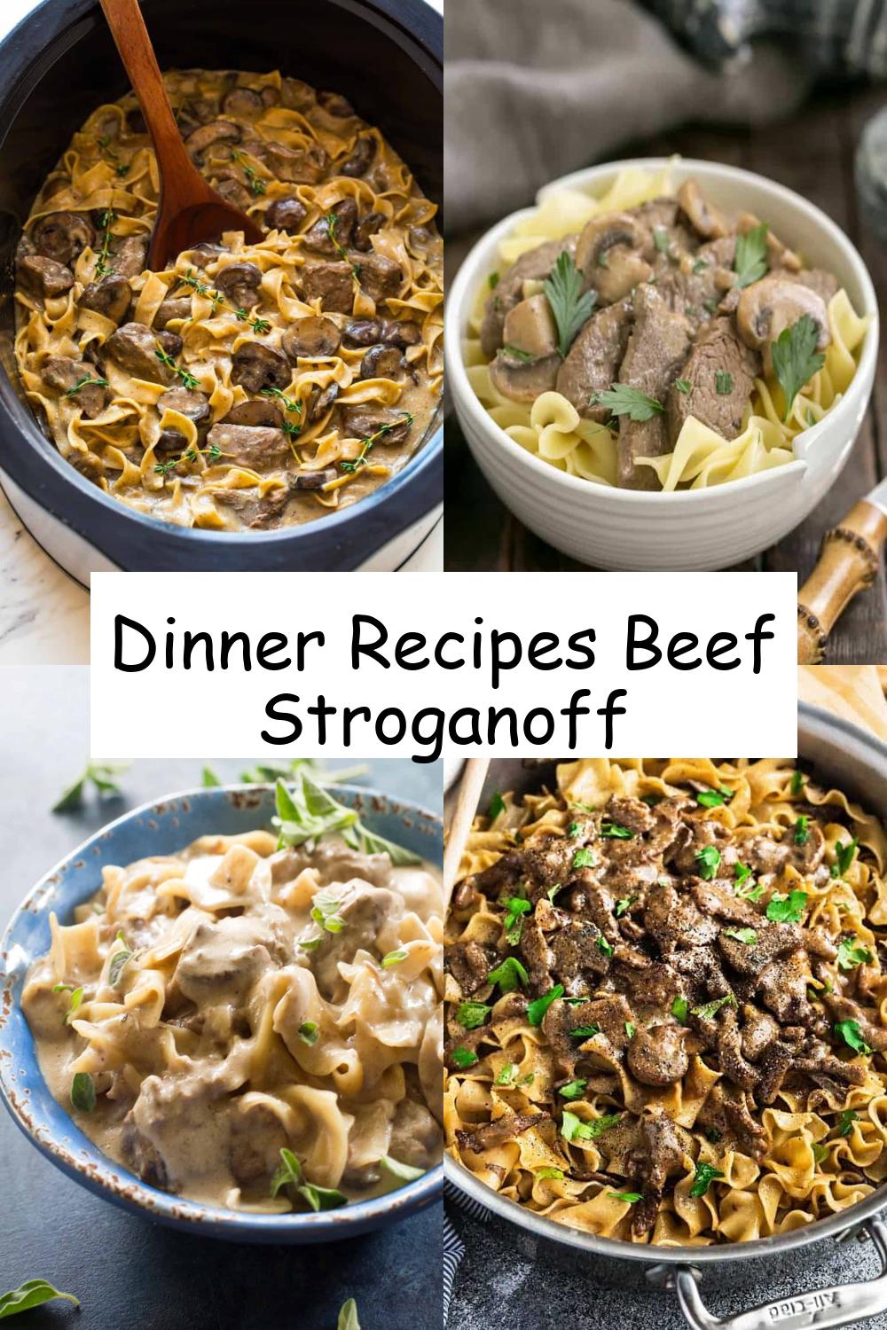 Dinner Recipes Beef Stroganoff