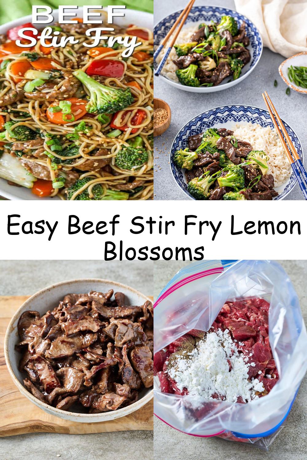 Easy Beef Stir Fry Lemon Blossoms