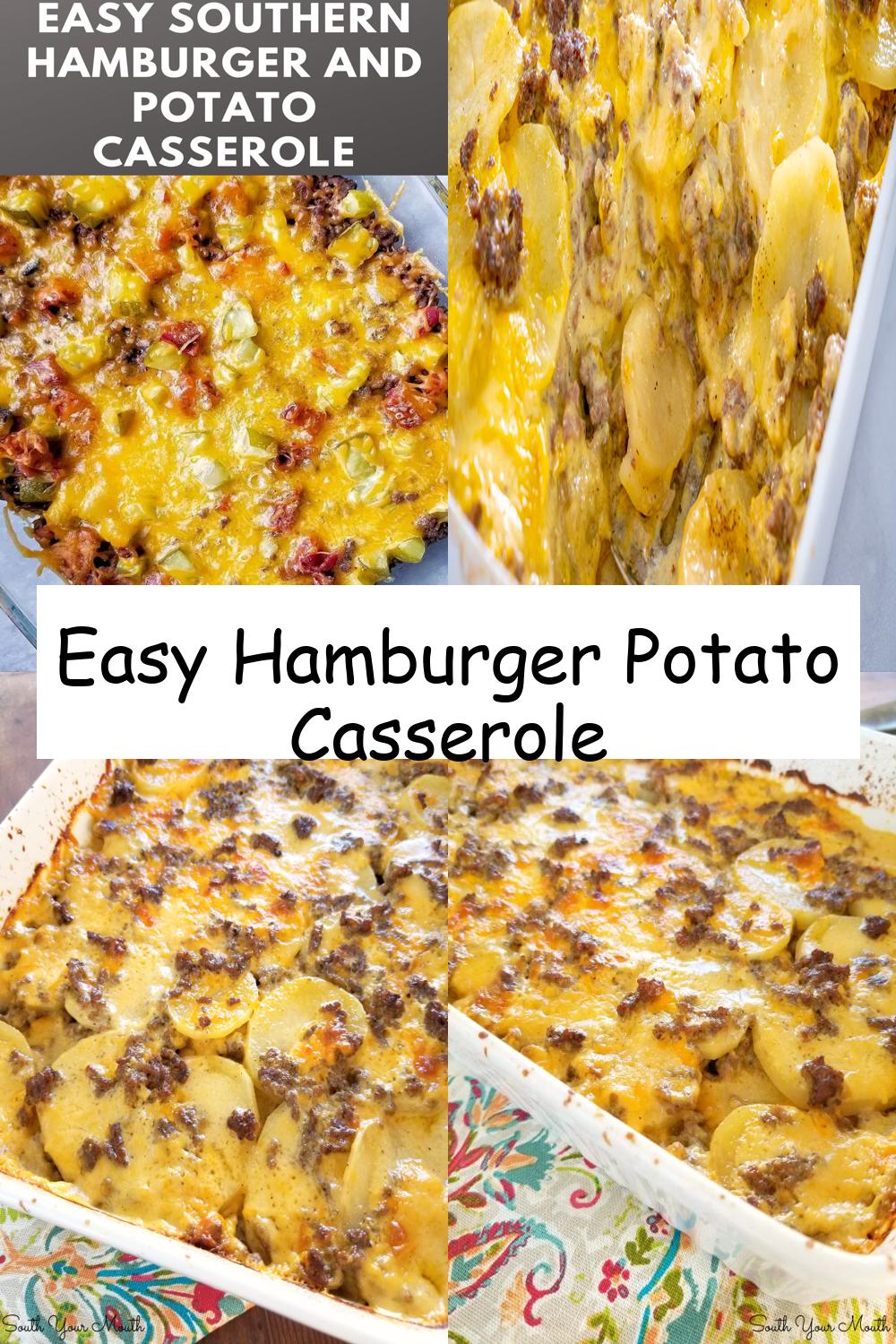 Easy Hamburger Potato Casserole