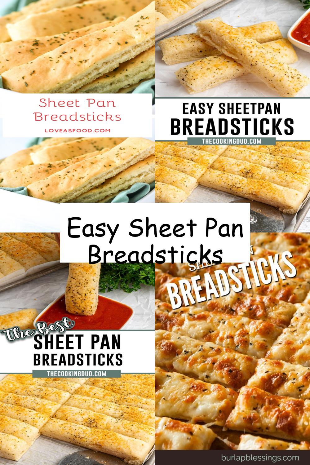 Easy Sheet Pan Breadsticks