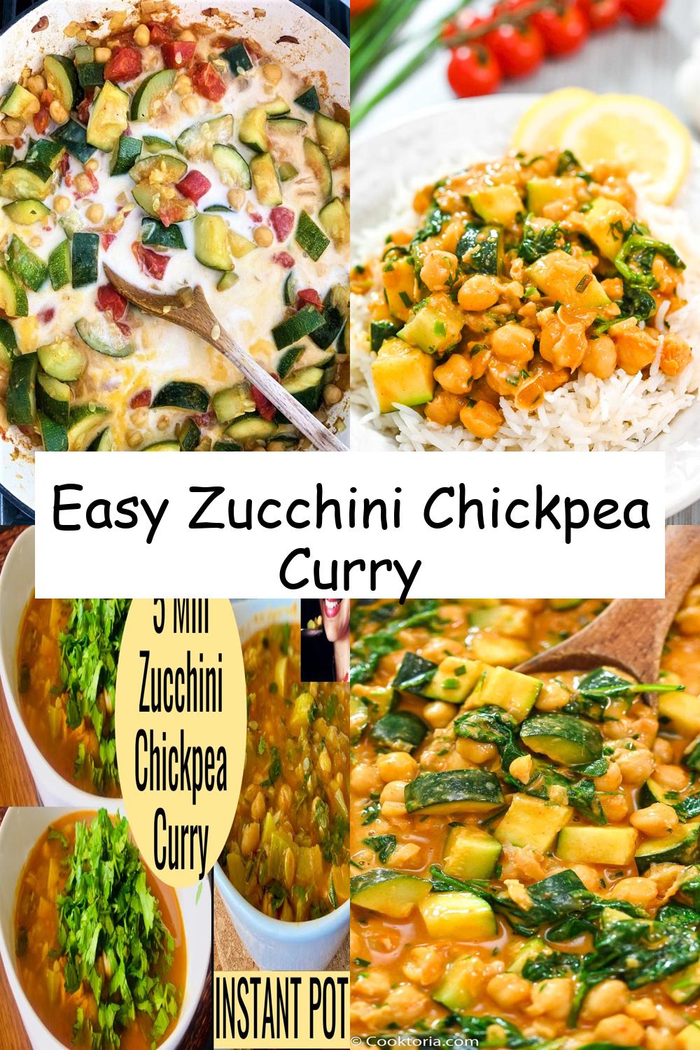 Easy Zucchini Chickpea Curry