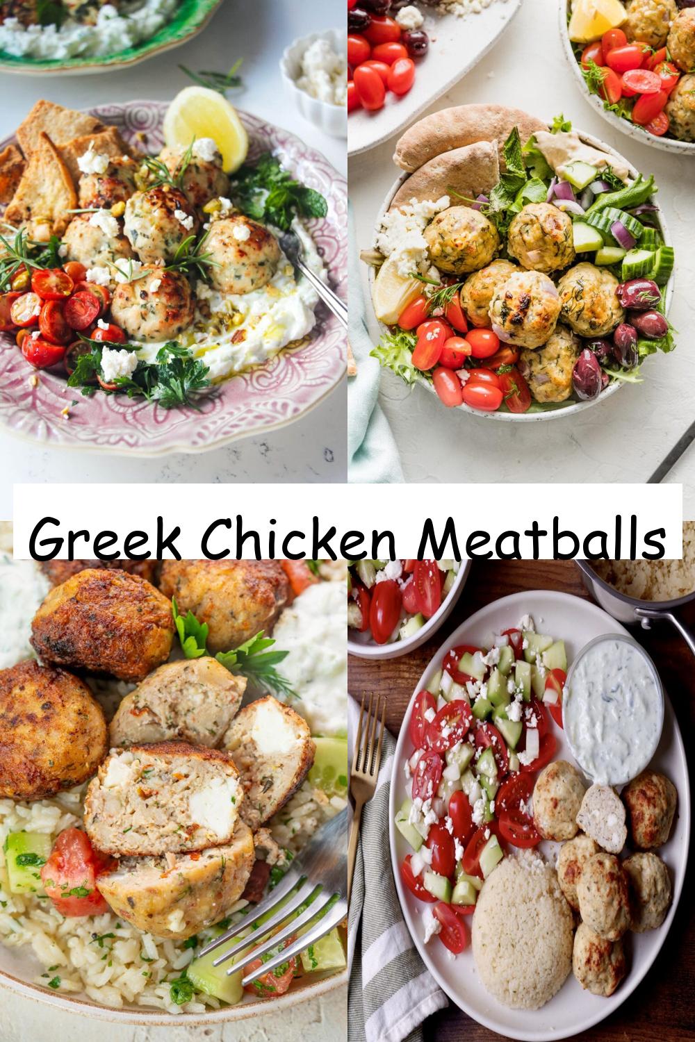 Greek Chicken Meatballs