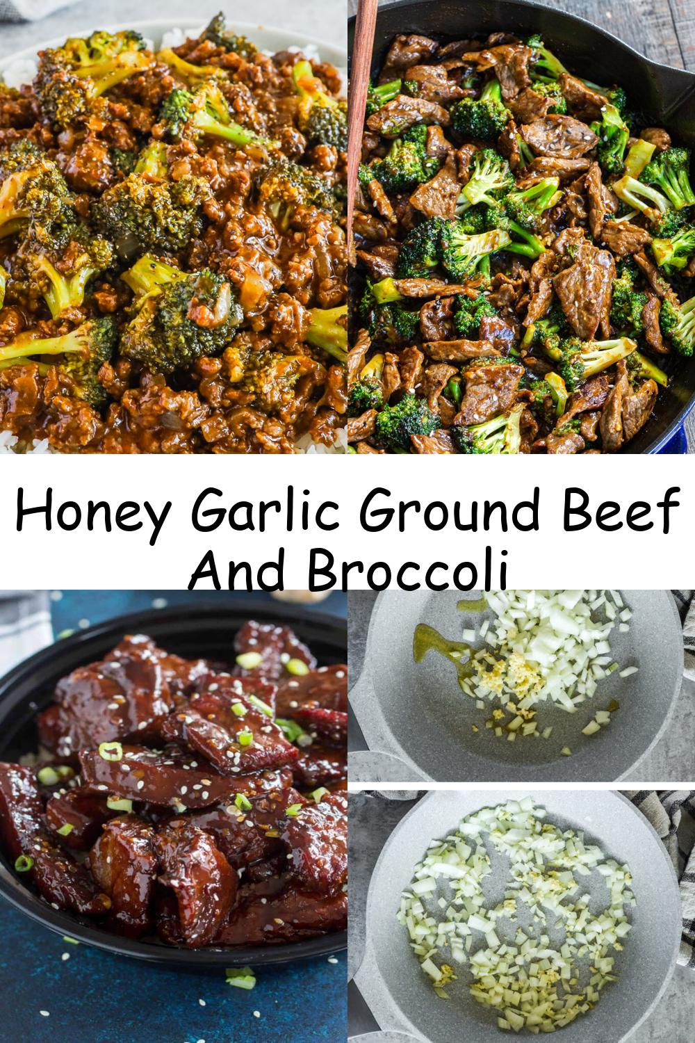 Honey Garlic Ground Beef And Broccoli