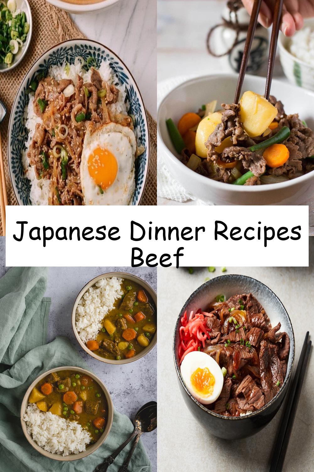 Japanese Dinner Recipes Beef