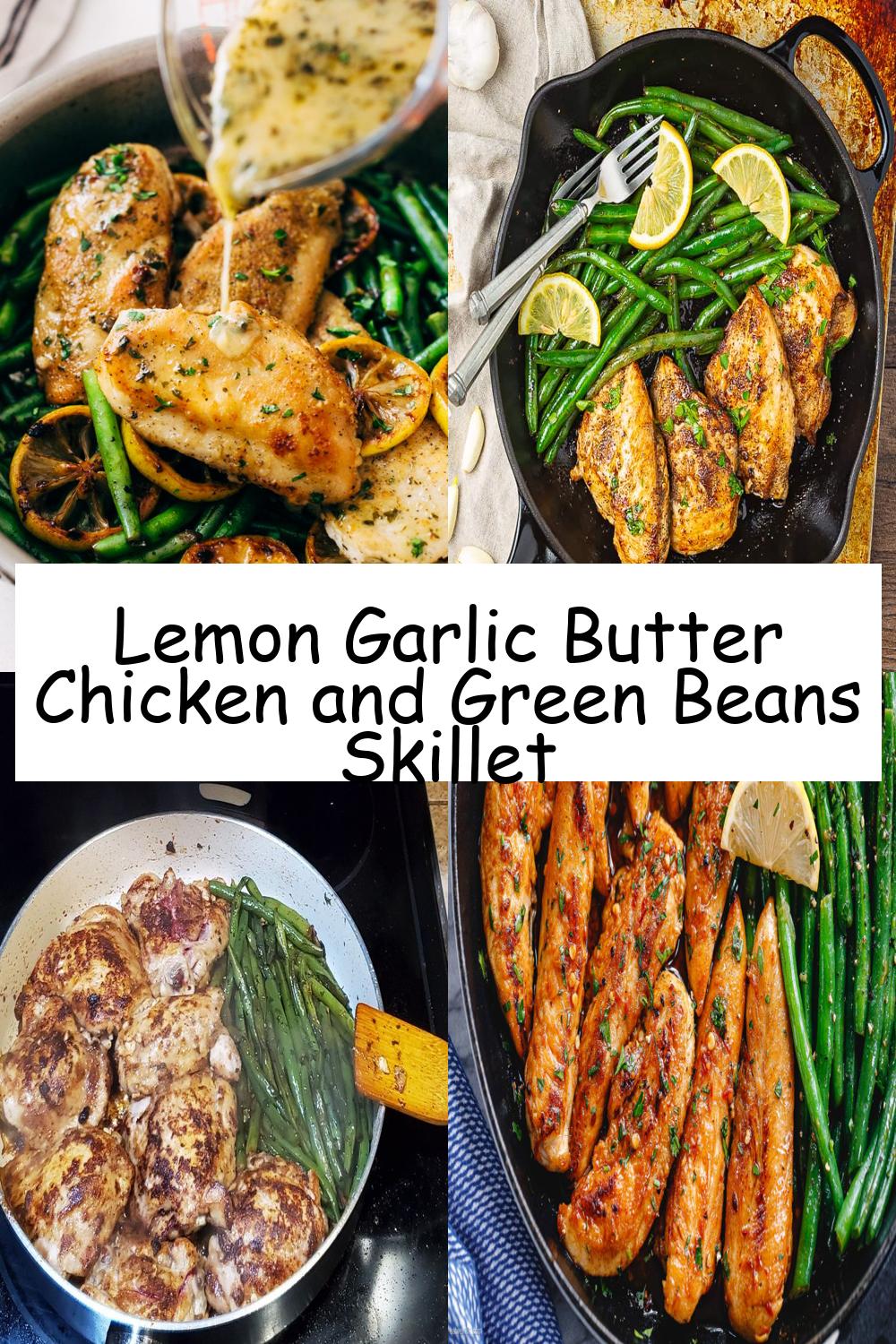 Lemon Garlic Butter Chicken and Green Beans Skillet