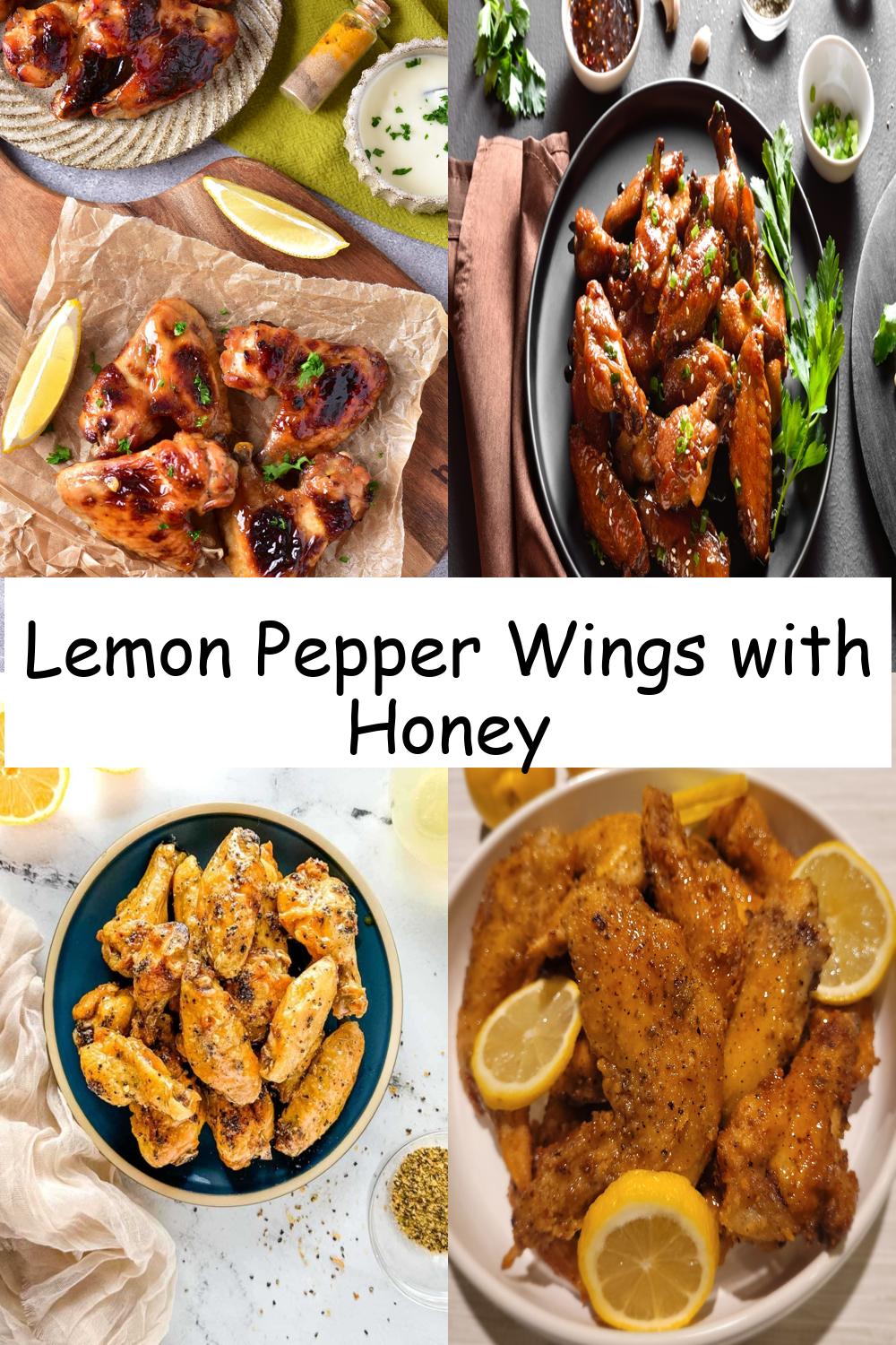 Lemon Pepper Wings with Honey