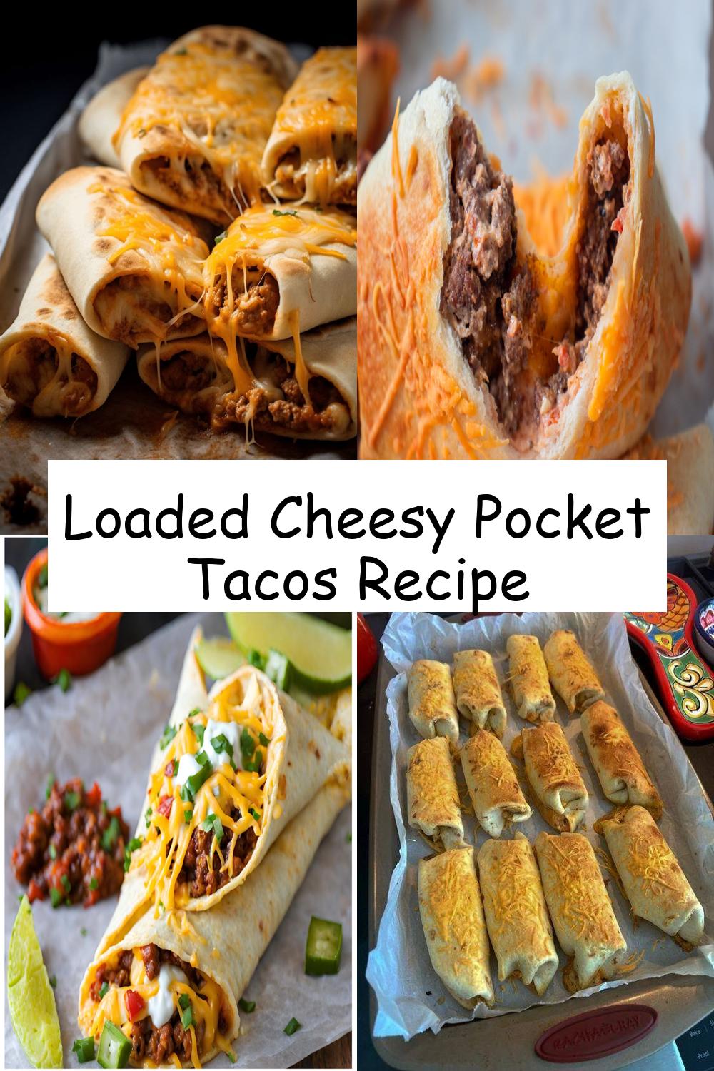 Loaded Cheesy Pocket Tacos Recipe