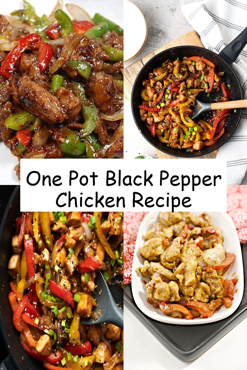 One Pot Black Pepper Chicken Recipe