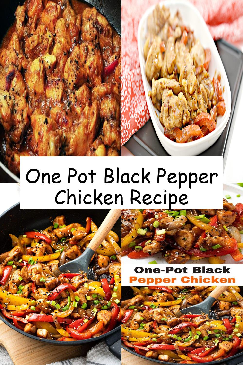 One Pot Black Pepper Chicken Recipe