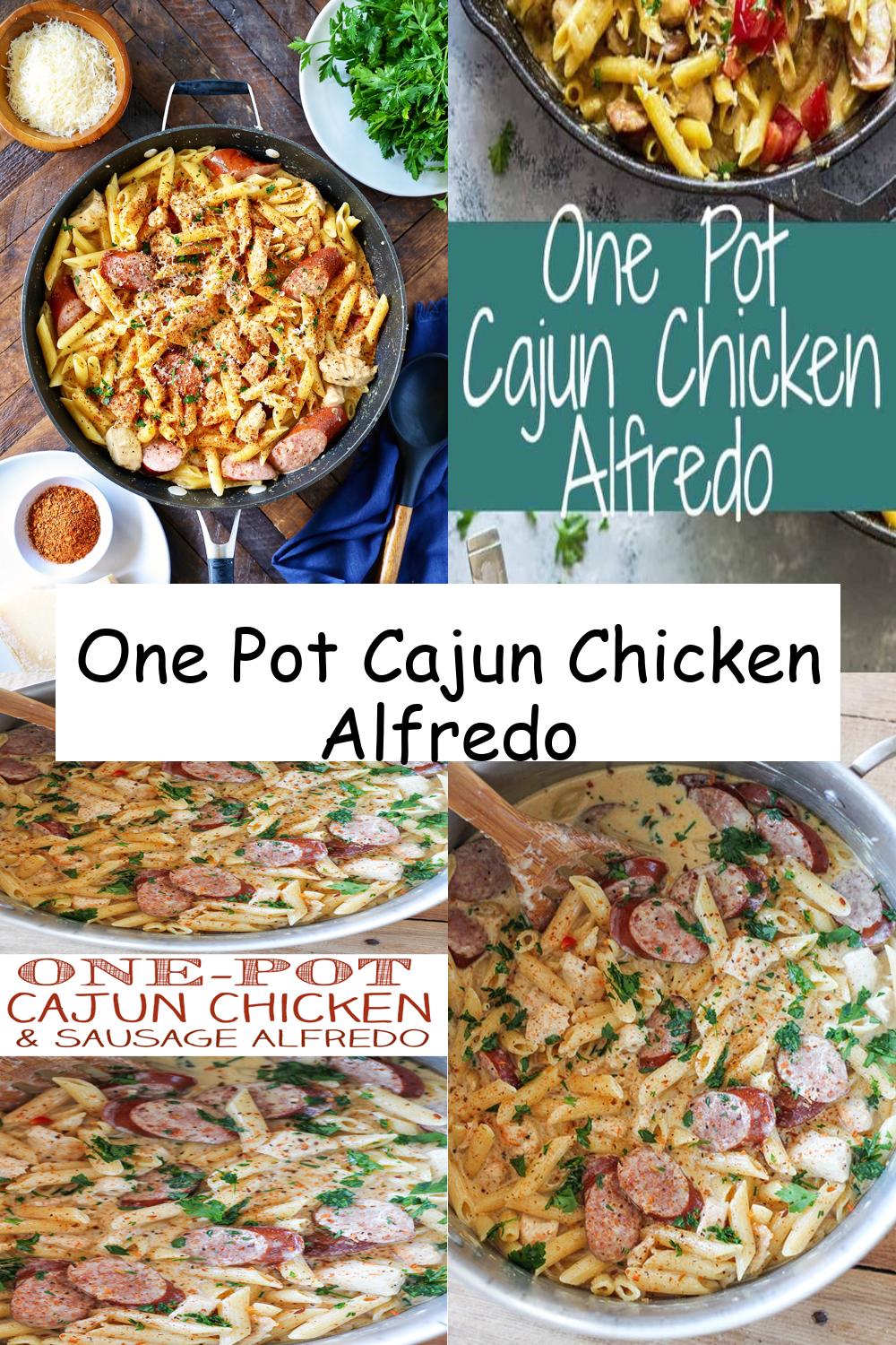 One Pot Cajun Chicken Alfredo