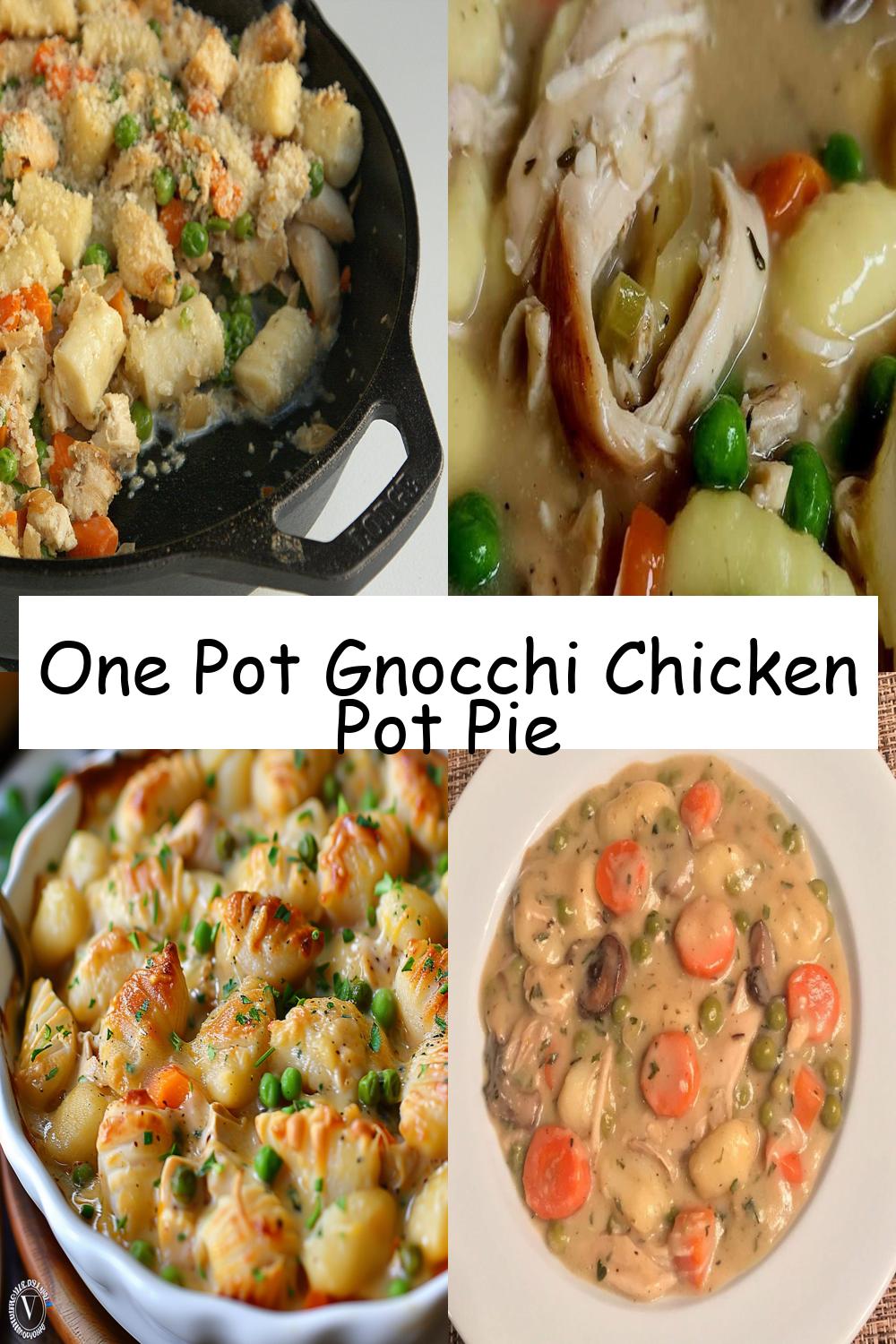 One Pot Gnocchi Chicken Pot Pie