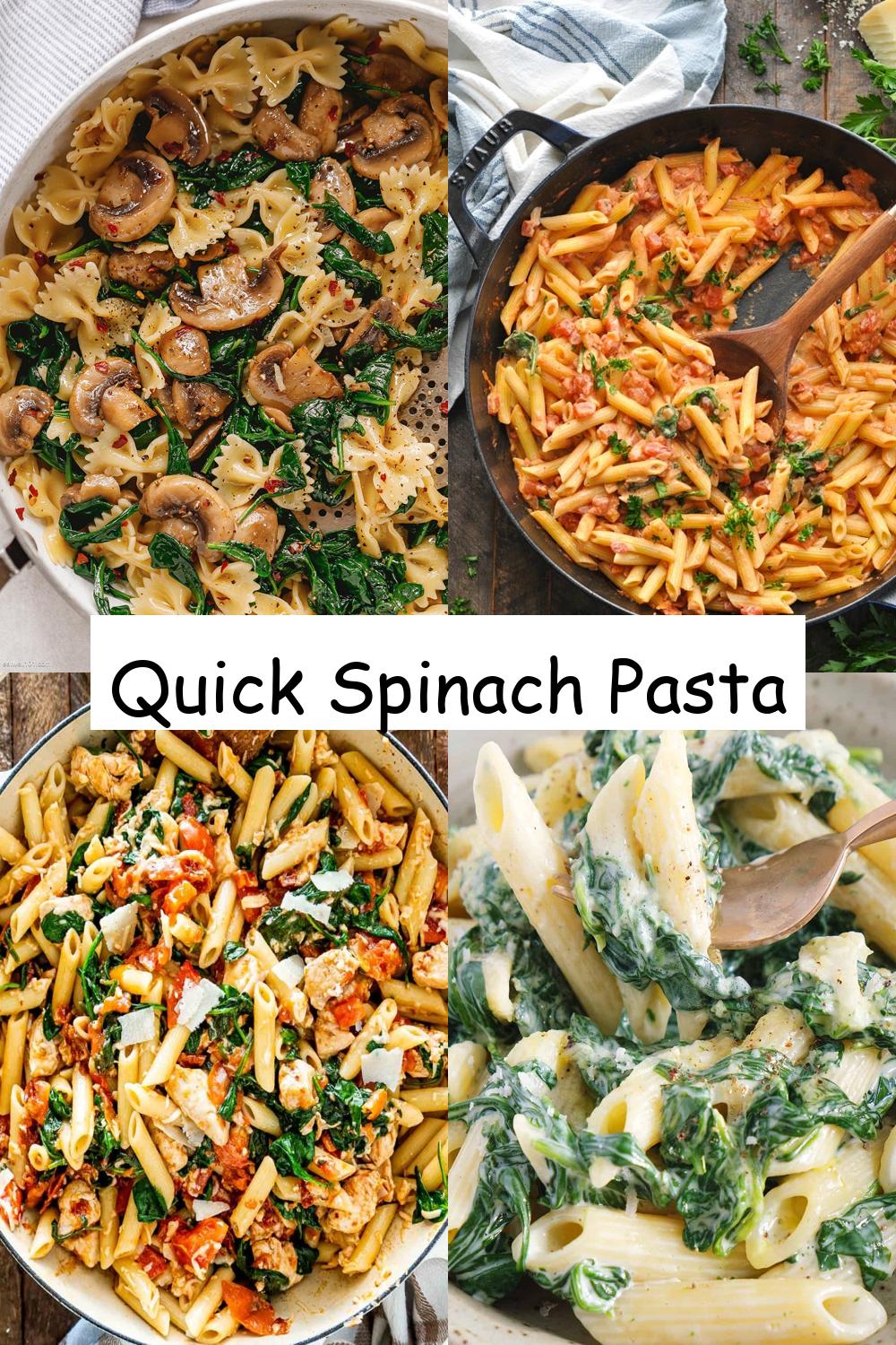 Quick Spinach Pasta