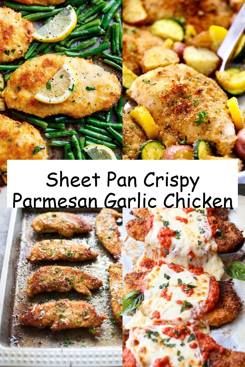 Sheet Pan Crispy Parmesan Garlic Chicken