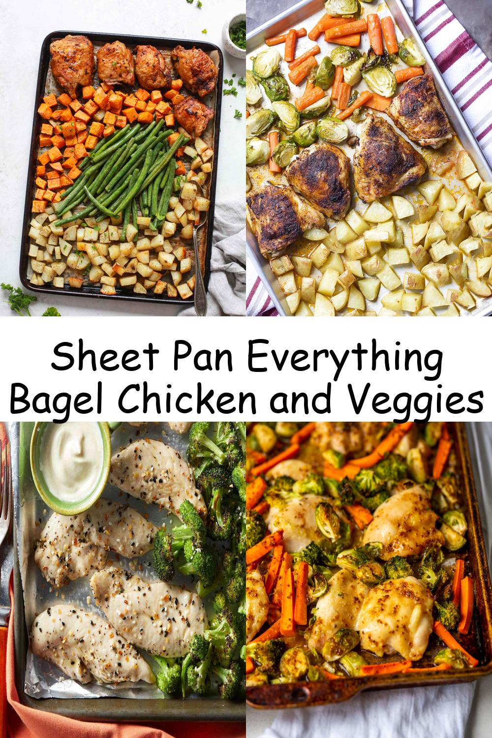 Sheet Pan Everything Bagel Chicken and Veggies