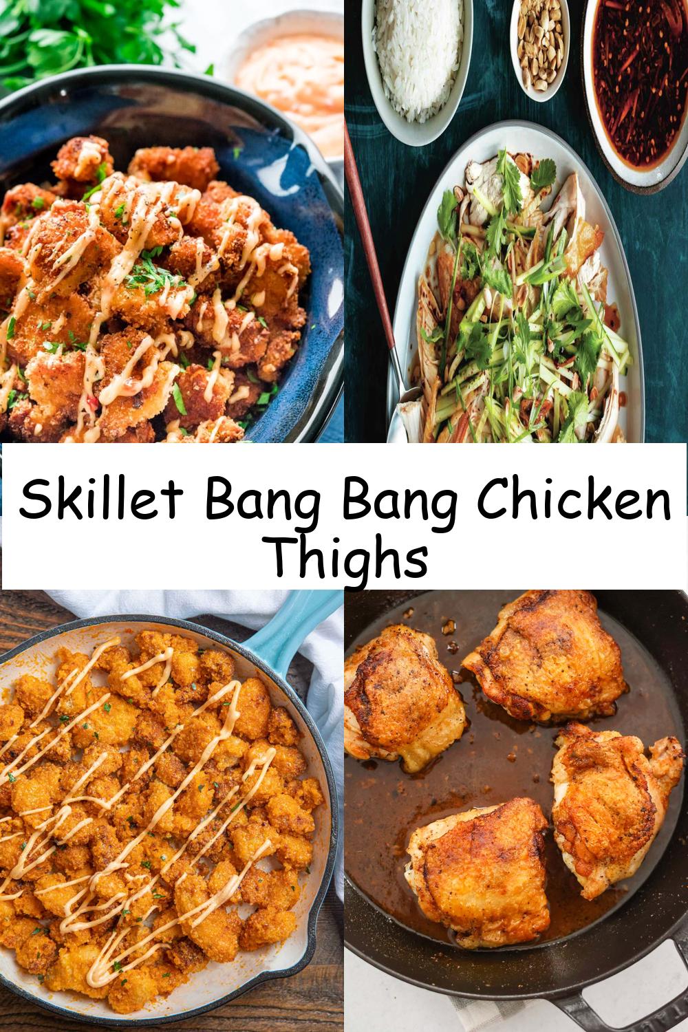 Skillet Bang Bang Chicken Thighs