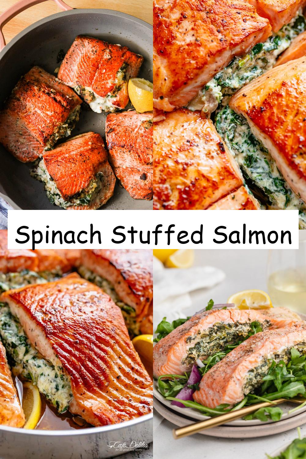 Spinach Stuffed Salmon