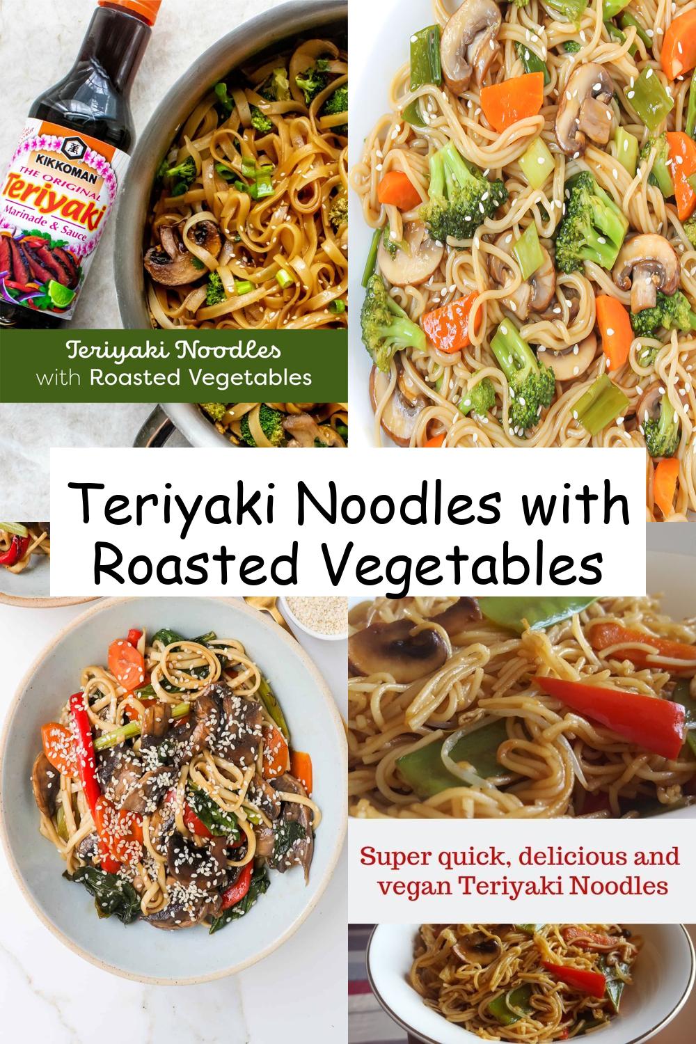 Teriyaki Noodles with Roasted Vegetables