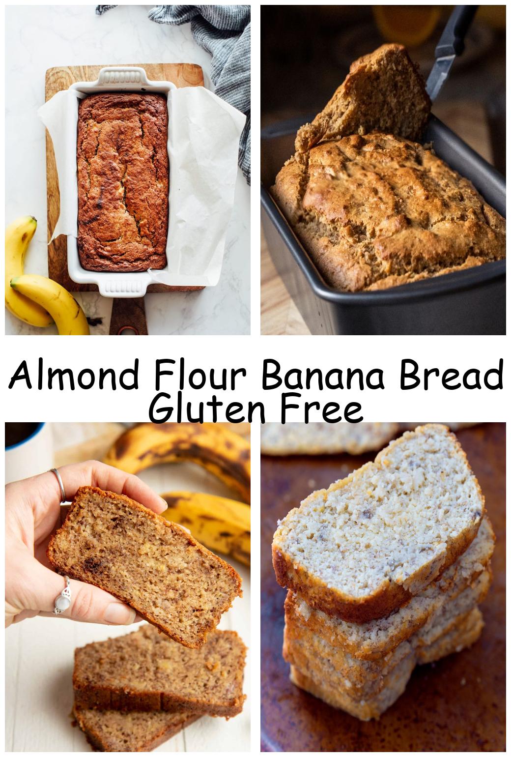 Almond Flour Banana Bread Gluten Free