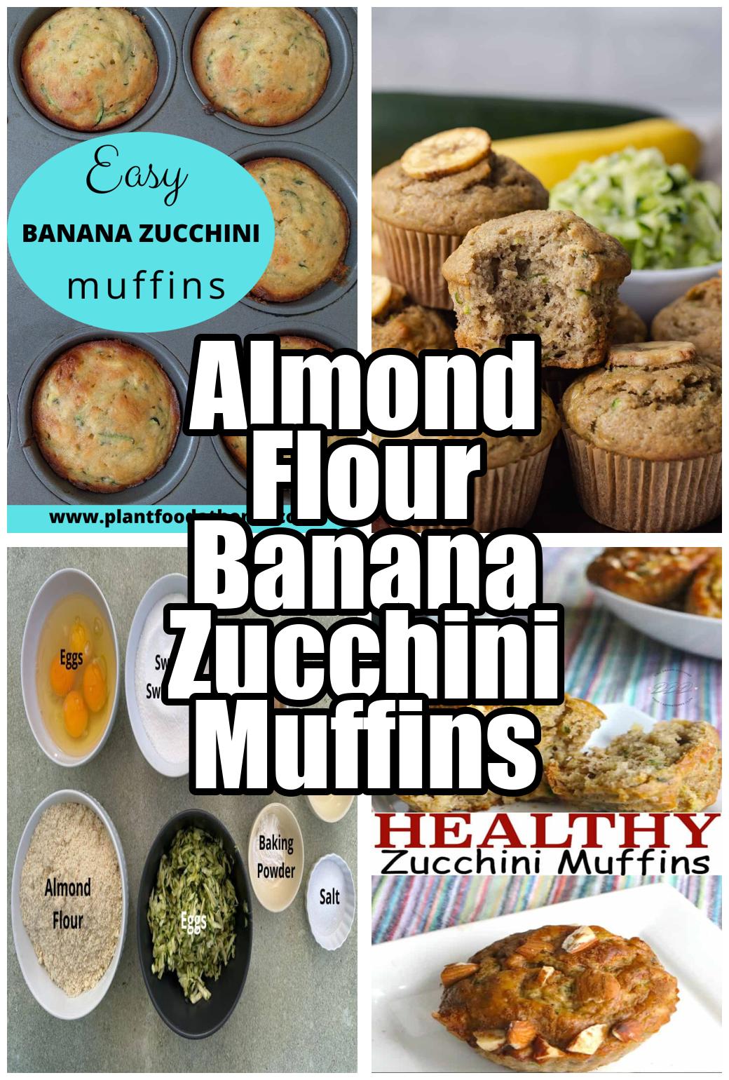 Almond Flour Banana Zucchini Muffins