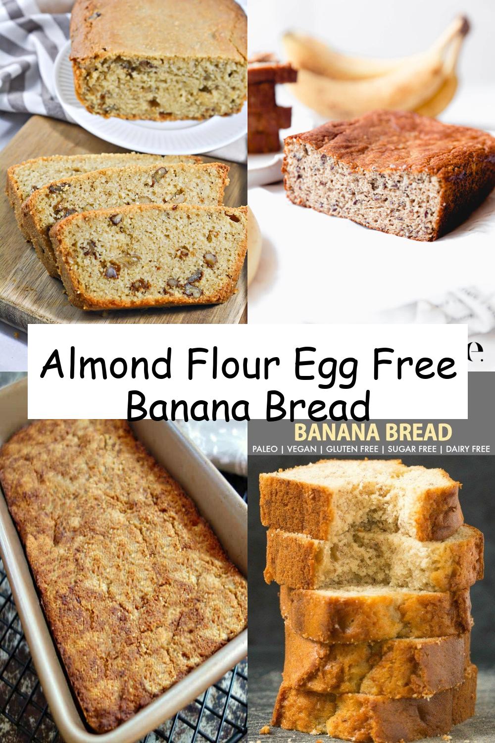 Almond Flour Egg Free Banana Bread