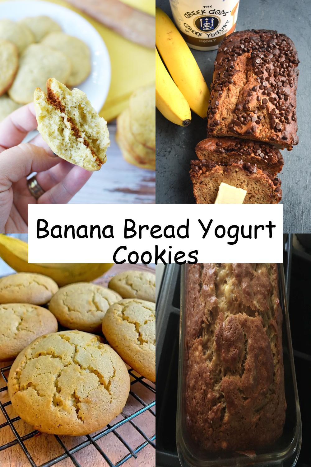 Banana Bread Yogurt Cookies