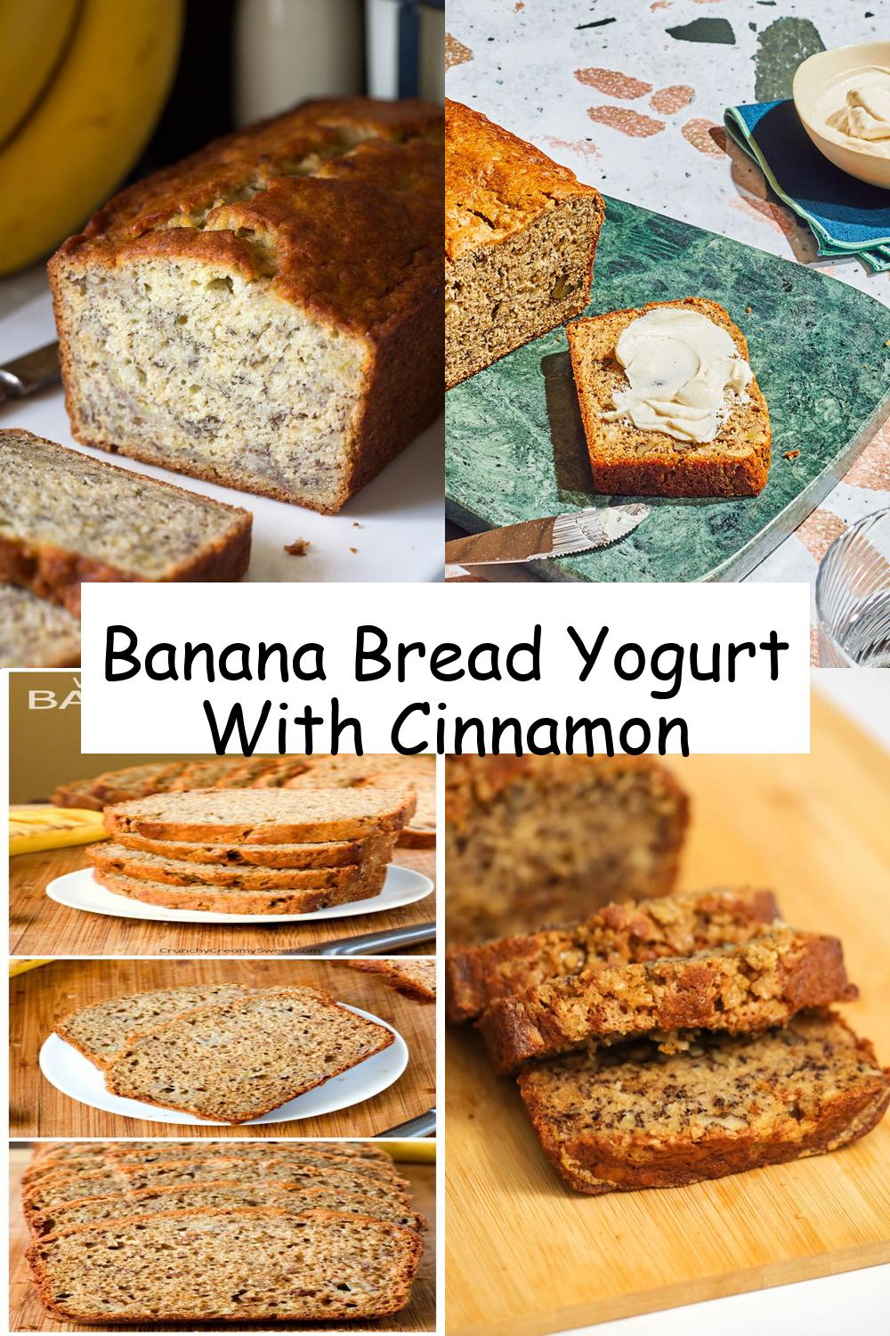 Banana Bread Yogurt With Cinnamon