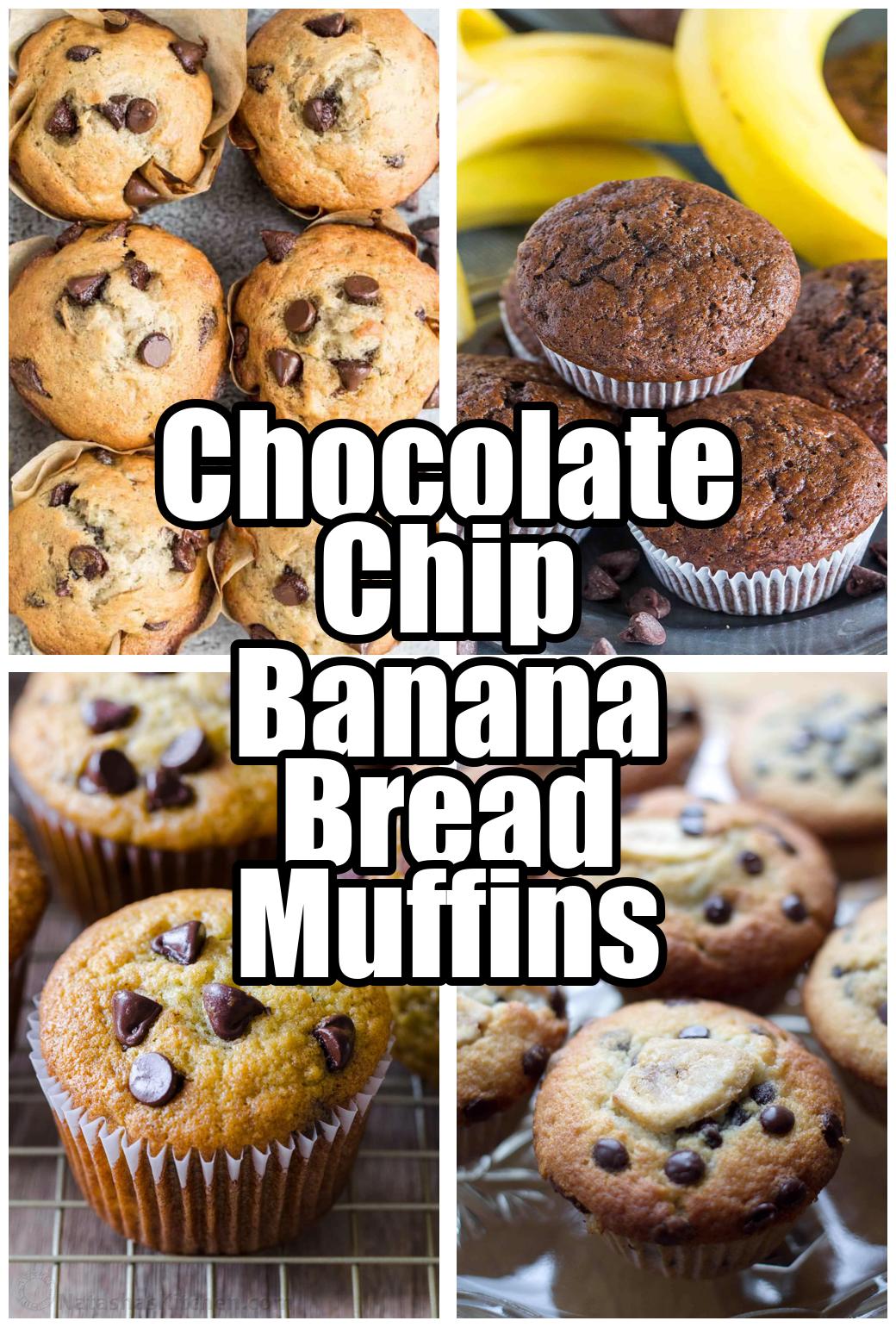 Chocolate Chip Banana Bread Muffins