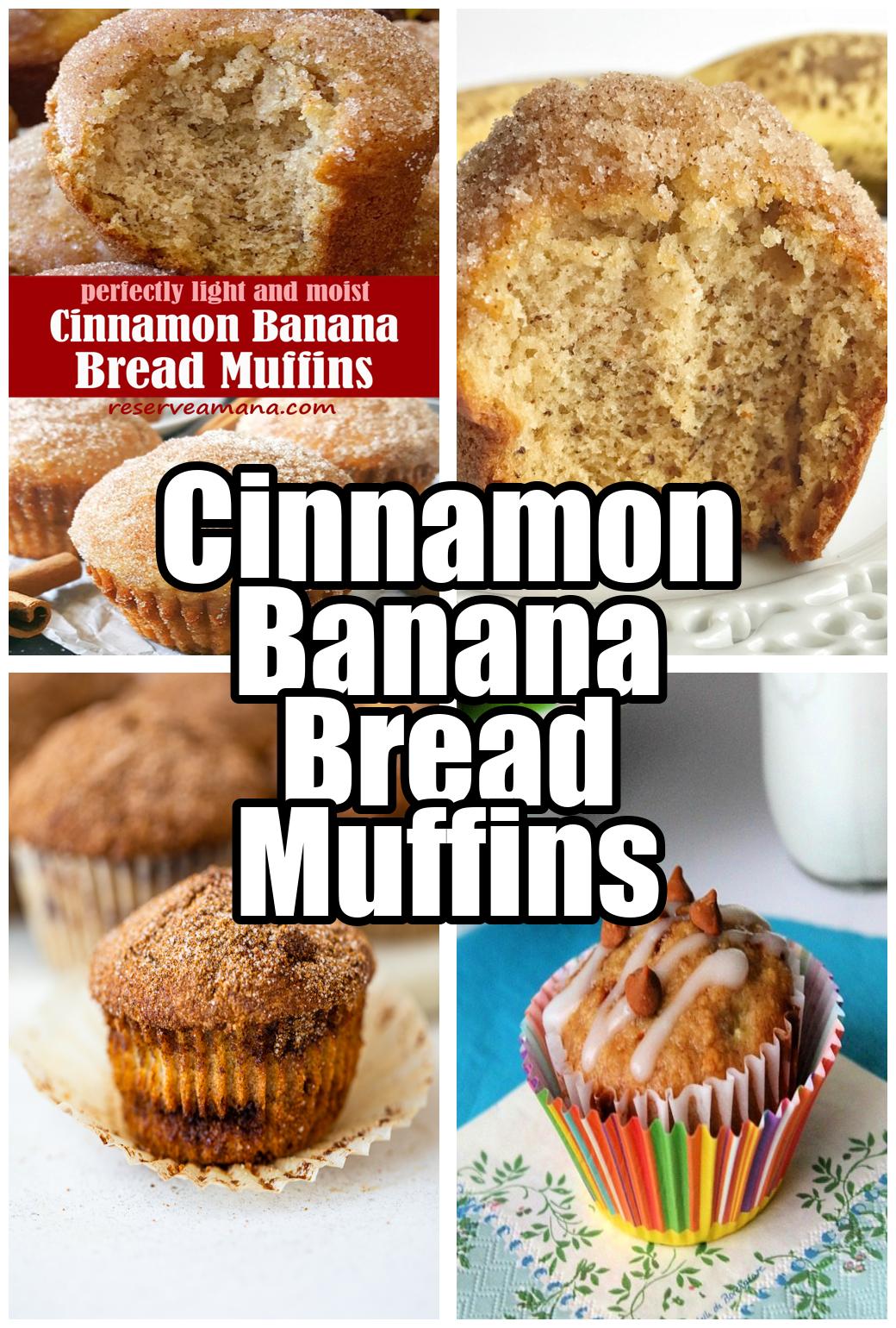 Cinnamon Banana Bread Muffins