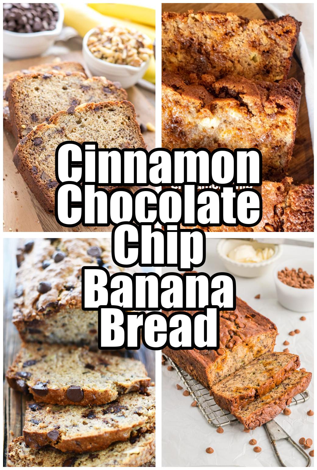 Cinnamon Chocolate Chip Banana Bread