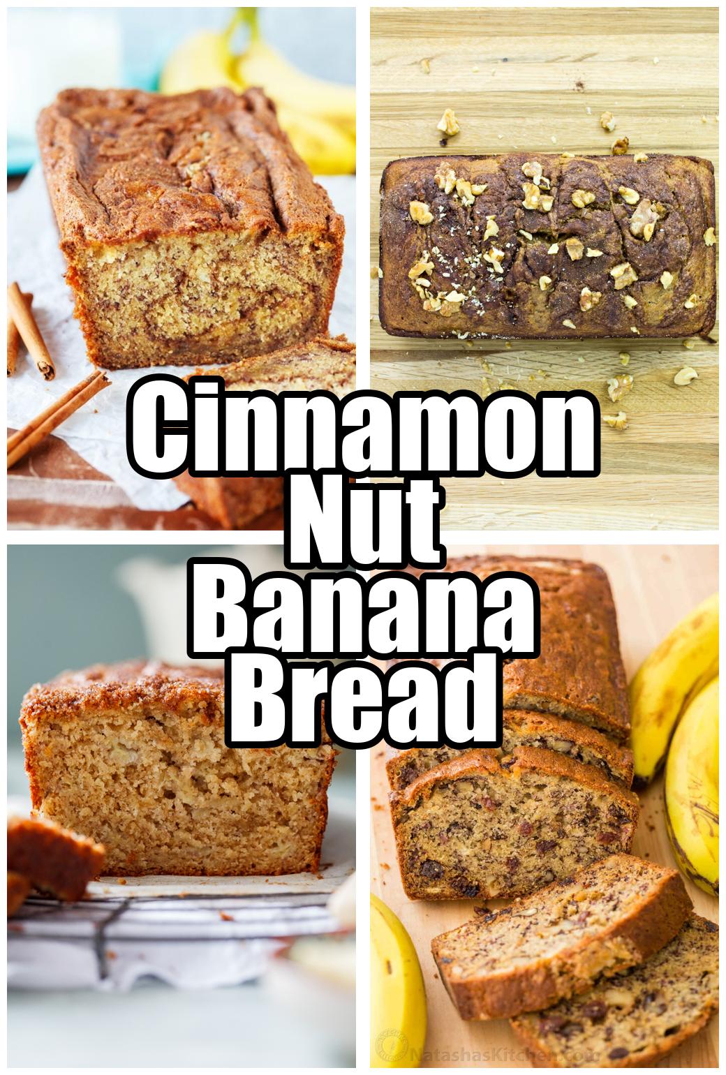 Cinnamon Nut Banana Bread