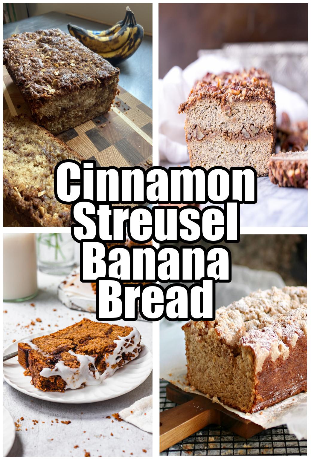 Cinnamon Streusel Banana Bread