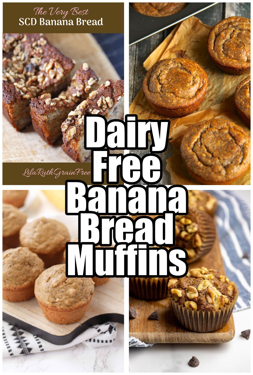 Dairy Free Banana Bread Muffins