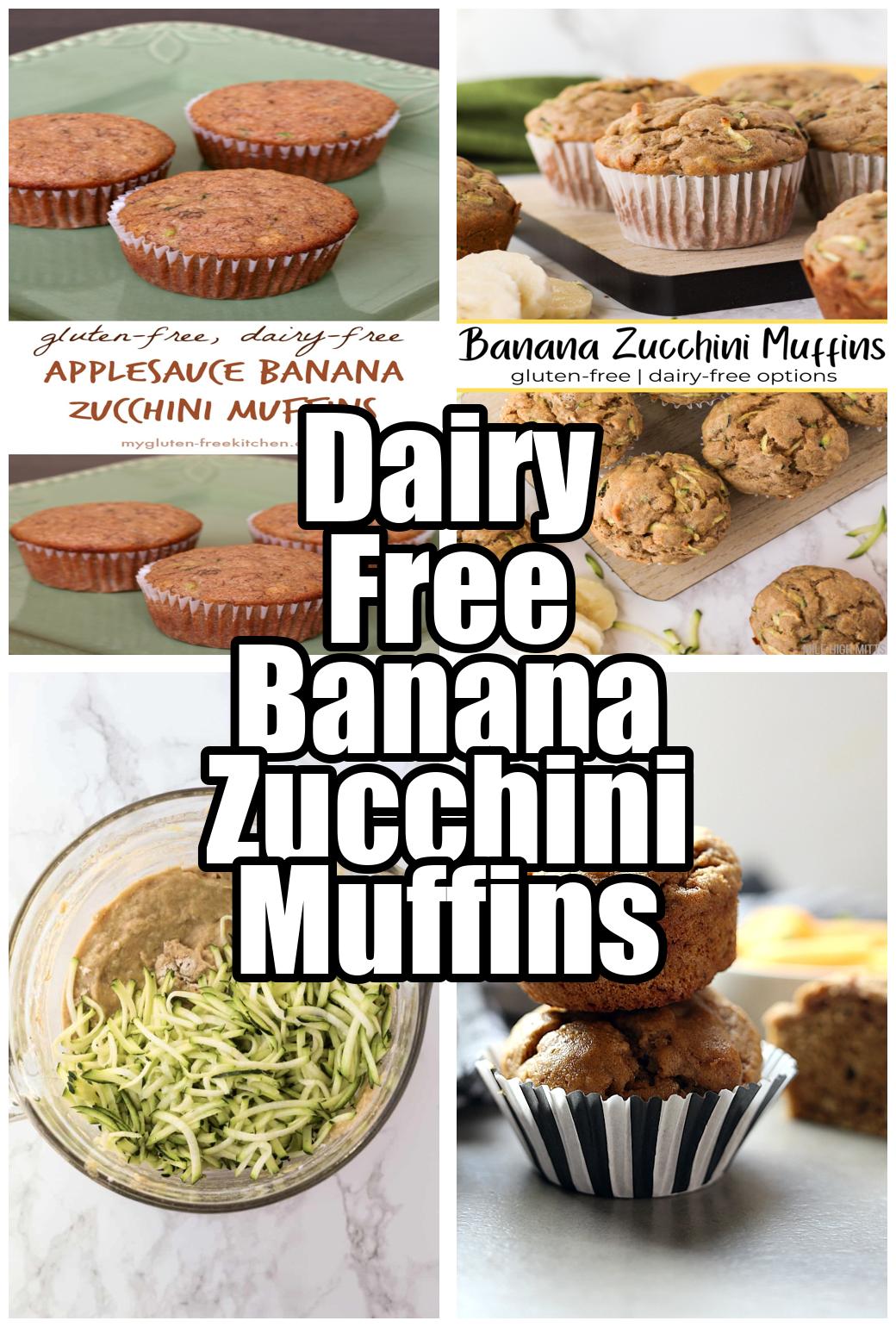 Dairy Free Banana Zucchini Muffins