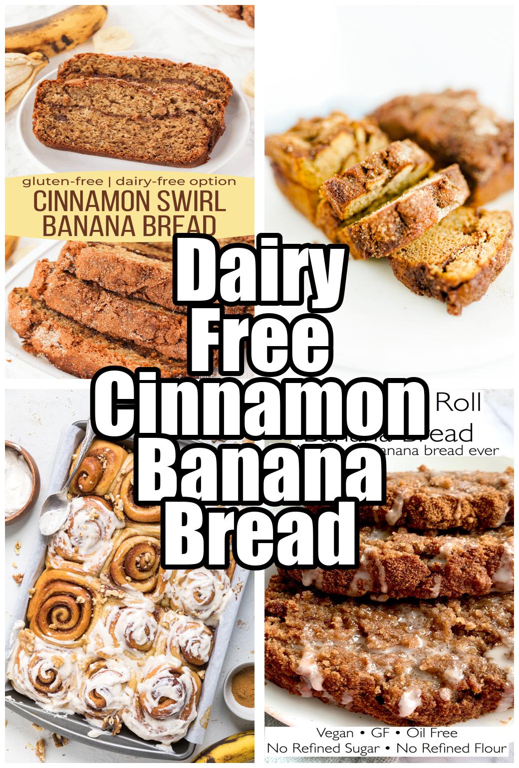 Dairy Free Cinnamon Banana Bread