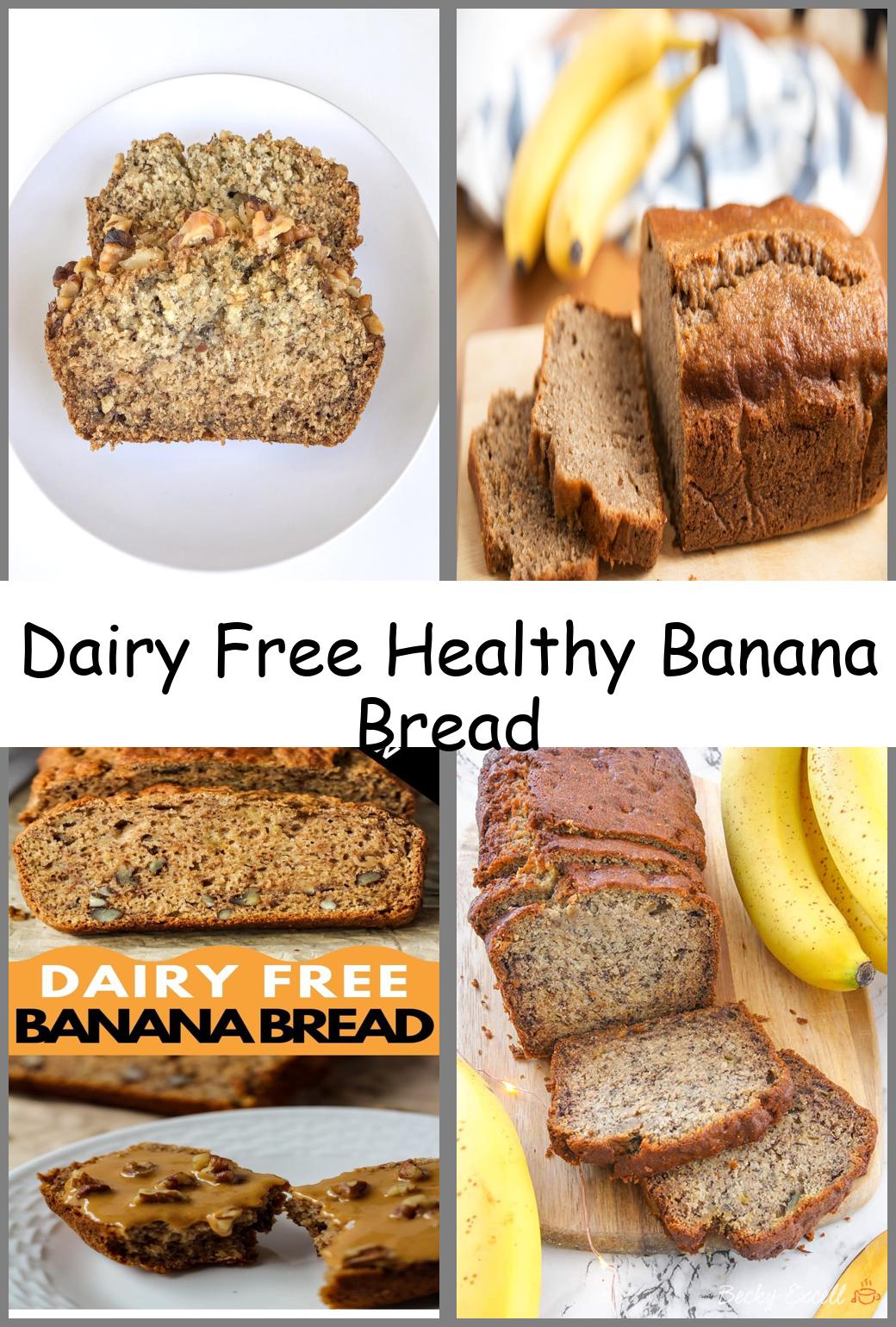 Dairy Free Healthy Banana Bread